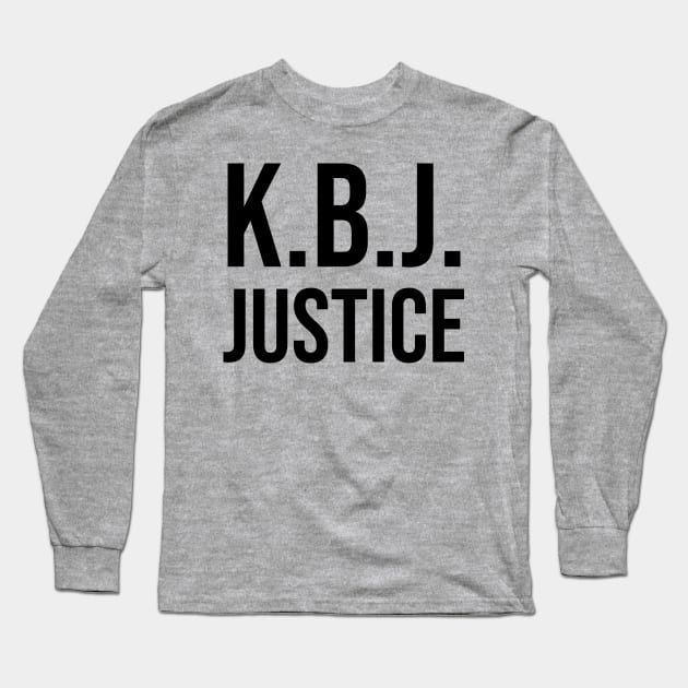 Ketanji Brown Jackson - KBJ Justice Long Sleeve T-Shirt by UrbanLifeApparel